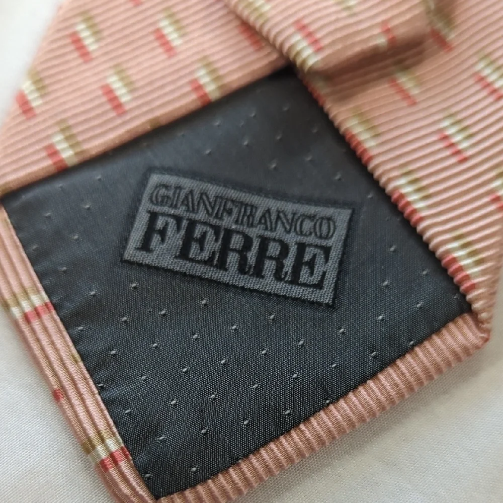 Gianfranco Ferre Blue and Pink Ties